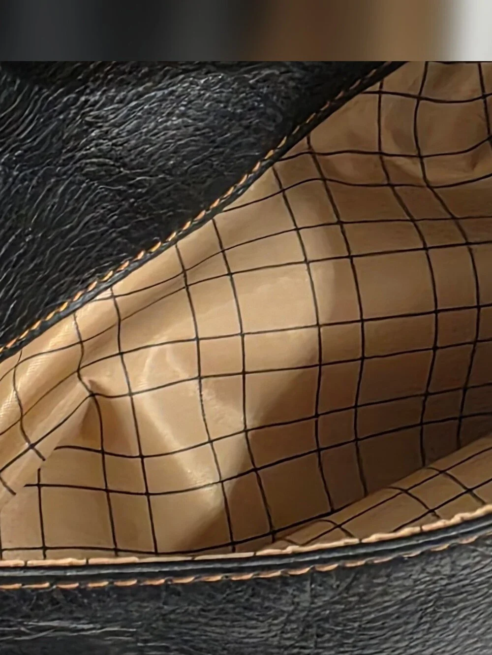 Chelsea & Scott Black Pebbled Thick Leather Multi-Pocket Shoulder Bag
